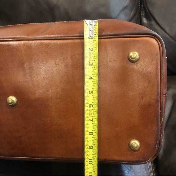 RALPH LAUREN Tartan Plaid Red Brown Boston Weekend Travel Doctor’s Bag 55cm - Picture 13 of 17